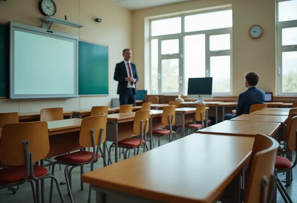empty classroom